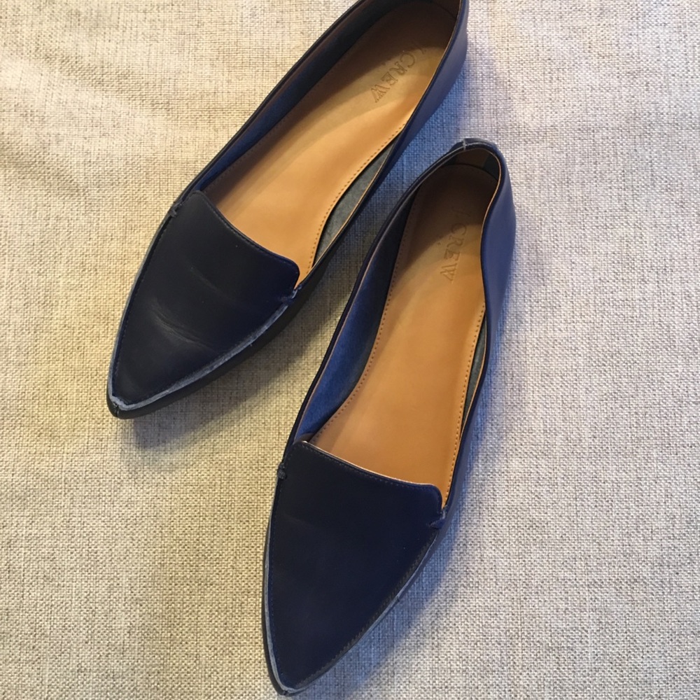 J Crew Blue Edie Loafers, 10